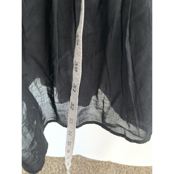 J. Crew Womens Dress 12 Maxi Tiered Ruffles Vneck Black Sleeveless New - Picture 6 of 11